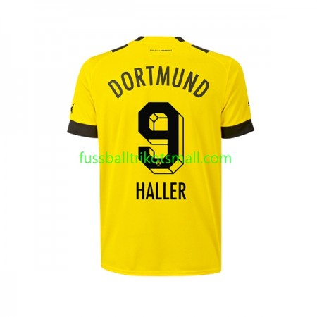 Fußballtrikots Borussia Dortmund Sebastien Haller 9 2022-2023 Kurzarm Heimtrikotsatz kaufen